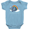 real unicorns have curves Baby Bodysuit