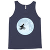 Biker Dinosaur - Dinosaur Riding A Bike To The Moon Tank Top