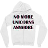 no more unicorns 2 Zipper Hoodie