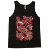 rood en wit Tank Top