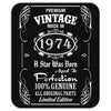 Premium Vintage Made In 1974 Mousepad