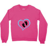 Baby Boy with Heart Any Name Customized Crewneck Sweatshirt