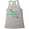 my first st patricks day Racerback Tank