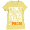 Strong Independent Motivated Pisces Ladies Fitted T-Shirt