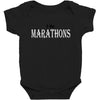 i do marathons Baby Bodysuit