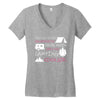 camping kinda girl Women's V-Neck T-Shirt
