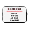 December Girl Laptop sleeve