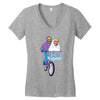 he t Women's V-Neck T-Shirt