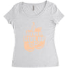 Never Give Up Uterine Cancer Awareness Women's Triblend Scoop T-shirt