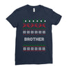 ugly christmas brother Ladies Fitted T-Shirt