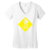 twerk ahead Women's V-Neck T-Shirt