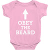 obey the beard funny Baby Onesie