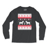 reindeer christmas ugly sweater Long Sleeve Shirts
