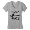 fearless is the new pretty Women's V-Neck T-Shirt