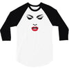 girl eye face red libs 3/4 Sleeve Shirt