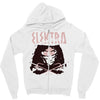 crimson red Zipper Hoodie