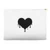 dripping heart melting heart Accessory Pouches