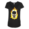 burning man Maternity Scoop Neck T-shirt