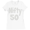 nifty 50 Ladies Fitted T-Shirt