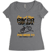 I'm A Nice Biker Grandpa So If I'm An Asshole To You You Need To Ask Y Women's Triblend Scoop T-shirt