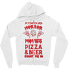 horror movies, pizza and beer Zipper Hoodie