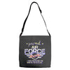 military, women's proud air force mom of her military son u Adjustable Strap Totes