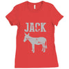 jack ass Ladies Fitted T-Shirt