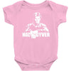 mac gyver schwarz Baby Onesie