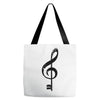 the music is the key Tote Bags