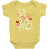 colorful boxer Baby Bodysuit