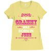 The Best Grammy Was Born In June Ladies Fitted T-Shirt