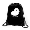 bjork duck diva indie rock band singer Drawstring Bags