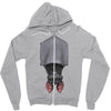 perfectly upside down Zipper Hoodie
