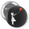 banksy style Pin-back button