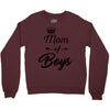 mom of boys Crewneck Sweatshirt