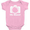 oh shoot camera Baby Onesie