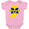 indiana for michigan Baby Bodysuit