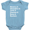 Friends Tv Show Baby Bodysuit