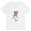 narwhal donuts kawaii cute unicorn harajuku sweet cool awesome V-Neck Tee