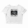 bike lane Crop Top