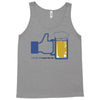 facebook parody beer thumbs up   people like this mens white t shirt Tank Top