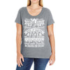 our camping rules Ladies Curvy T-Shirt