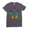 colorful music man Ladies Fitted T-Shirt