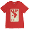 keep left shark V-Neck Tee
