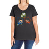 dragon puff z [converted] Ladies Curvy T-Shirt