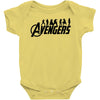 Avengers Silhouette Baby Bodysuit