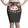 June Peeking Out Baby Girl Pencil Skirts