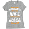 Super Cool Wife Of A Freaking Awesome Husband Ladies Fitted T-Shirt
