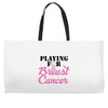 playing for breast cancer Weekender Totes