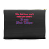 beer t shirt who said beer won't make you smart it made bud wiser funn Accessory Pouches